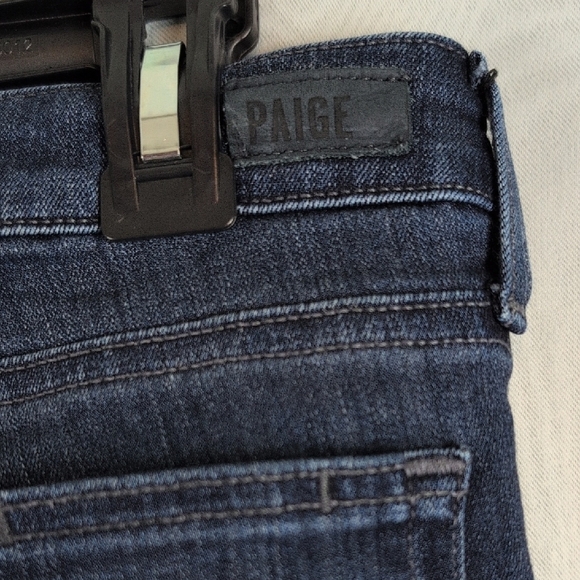 PAIGE Dark Blue Flare Jeans - Picture 9 of 13